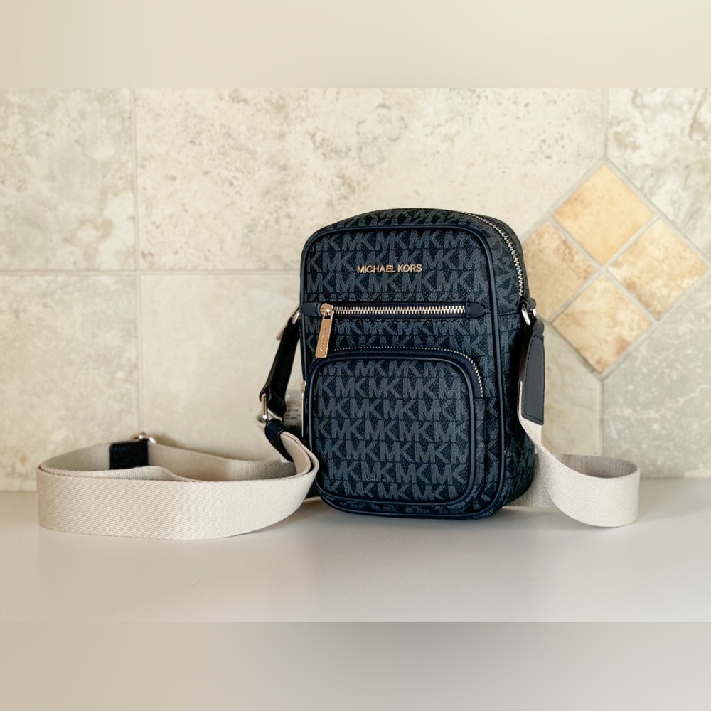 Michael Kors Jet Set Item Crossbody Flight Bag MK admiral - Picture 4 of 12